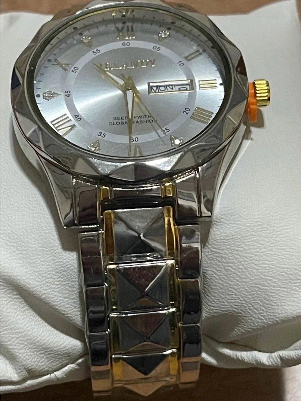 IRLANDY Two-Tone Silver and Gold Men's Watch